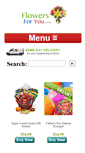 Mobile Screenshot of flowersforyou.com